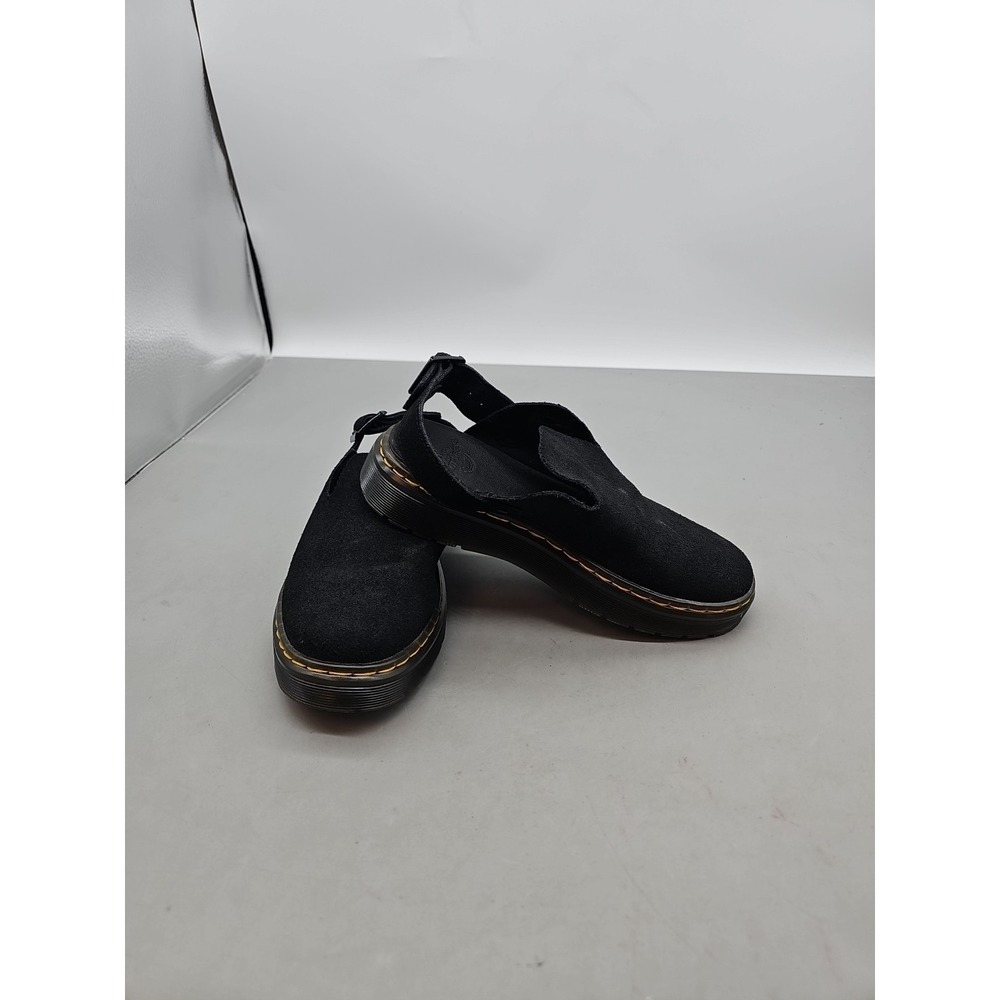 Dr. Martens Z1140* Women's Black Carlson Suede Slingback Mule Sandals Size 4 M